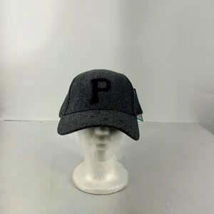 Portland Gear P Cap Dark Grey Wool Blend Adjustable Strapback Baseball Hat NEW